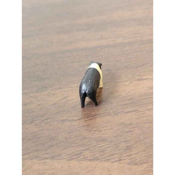 Mini black white pig farm animal zoo Village accessory decor - Picture 3 of 4